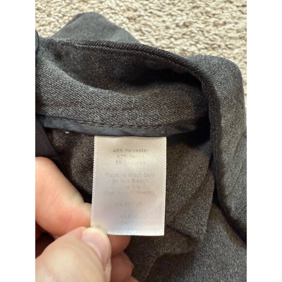 Talbots Womens Heritage Petite Pants Heritage 6P Gray Side Zip Stretch Office - Picture 7 of 7